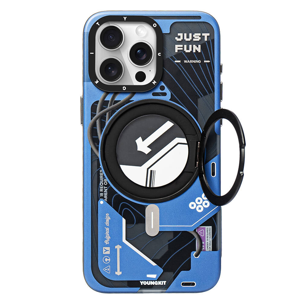 Youngkit 360° Standlı Starship Serisi iPhone 15 Pro Max Magsafe Şarj Özellikli Telefon Kılıfı - 2 Youngkit 360° Standlı Starship Serisi iPhone 15 Pro Max Magsafe Şarj Özellikli Telefon Kılıfı - 2